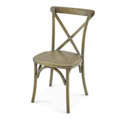 Cross Back Chair (Rustic)