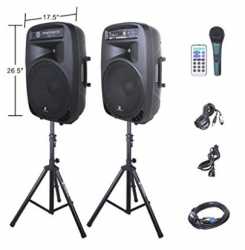 Included PA Speaker System Package
