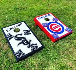 Corn Hole Bean Bag Toss - Chicago White Sox and Cubs