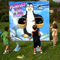 Penguin Fish Fling Frame Game - $65