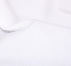 White 8' Rectangular Table Linen Full Drape