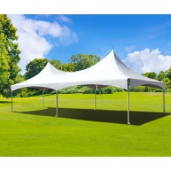White 20' X 30' Double High Peak Marquee Tent