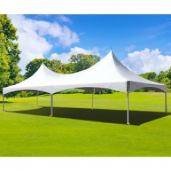 White 20' X 40' Double High Peak Marquee Tent