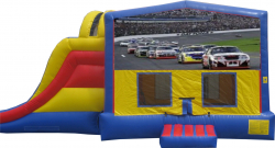 Extreme Racing Cars Bouncer with Slide 