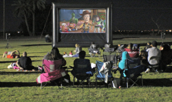 Inflatable Movie Screen - 16ft x 9ft Viewable Screen